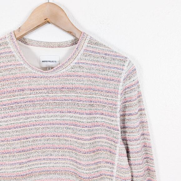 Norse Projects Size Small Crew Ulrich Sweat shirt multi color stripe - Picture 3 of 7